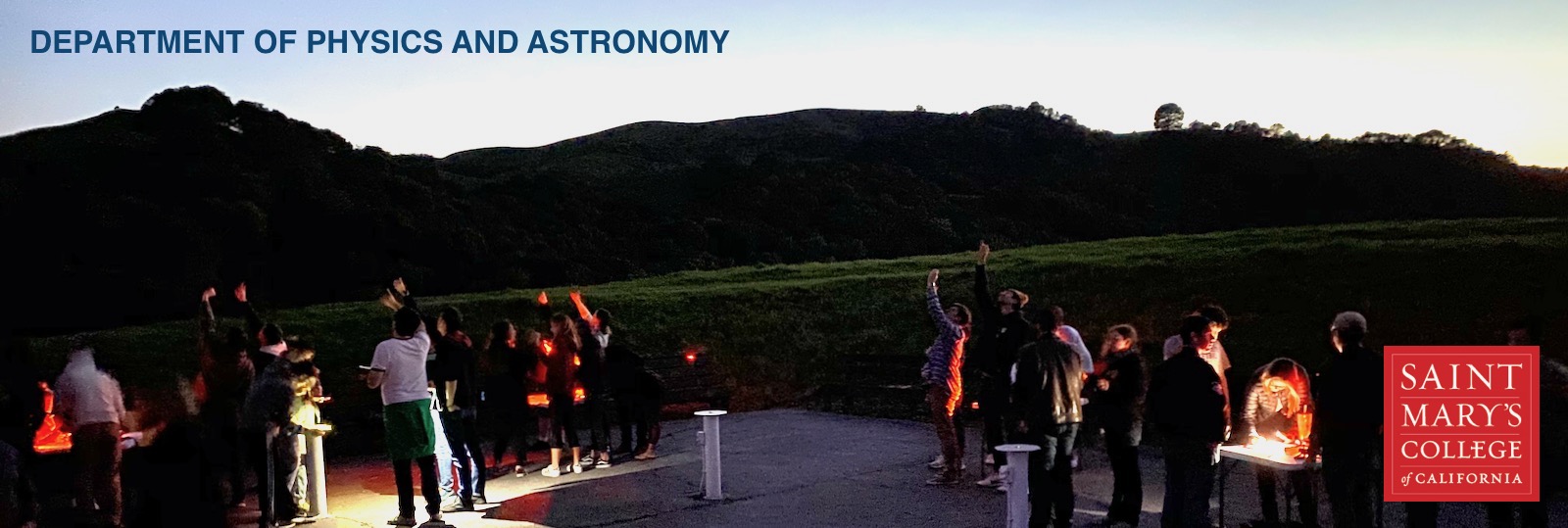 Students in Astro Lab At Dusk
